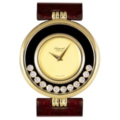 Chopard Happy Diamonds Ladies 18 Karat Yellow Gold Champagne Dial 21/2646