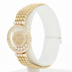 Chopard Happy Diamonds Ladies Watch, 18 Karat Gold Quartz Factory Warranty