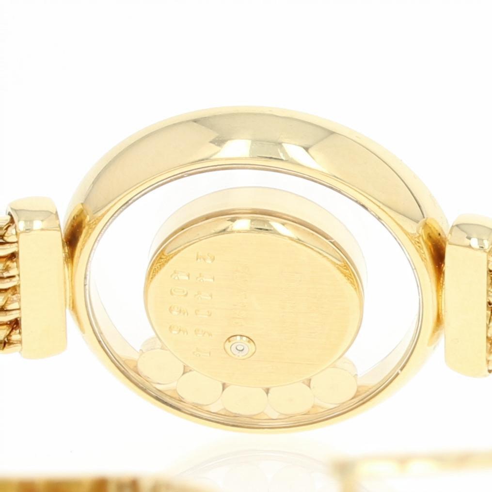 Chopard Happy Diamonds Ladies Watch, 18 Karat Gold Quartz Factory Warranty In Excellent Condition In Greensboro, NC