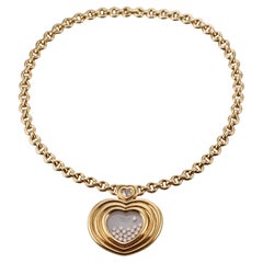Chopard Happy Diamonds Large Heart Yellow Gold Pendant Necklace