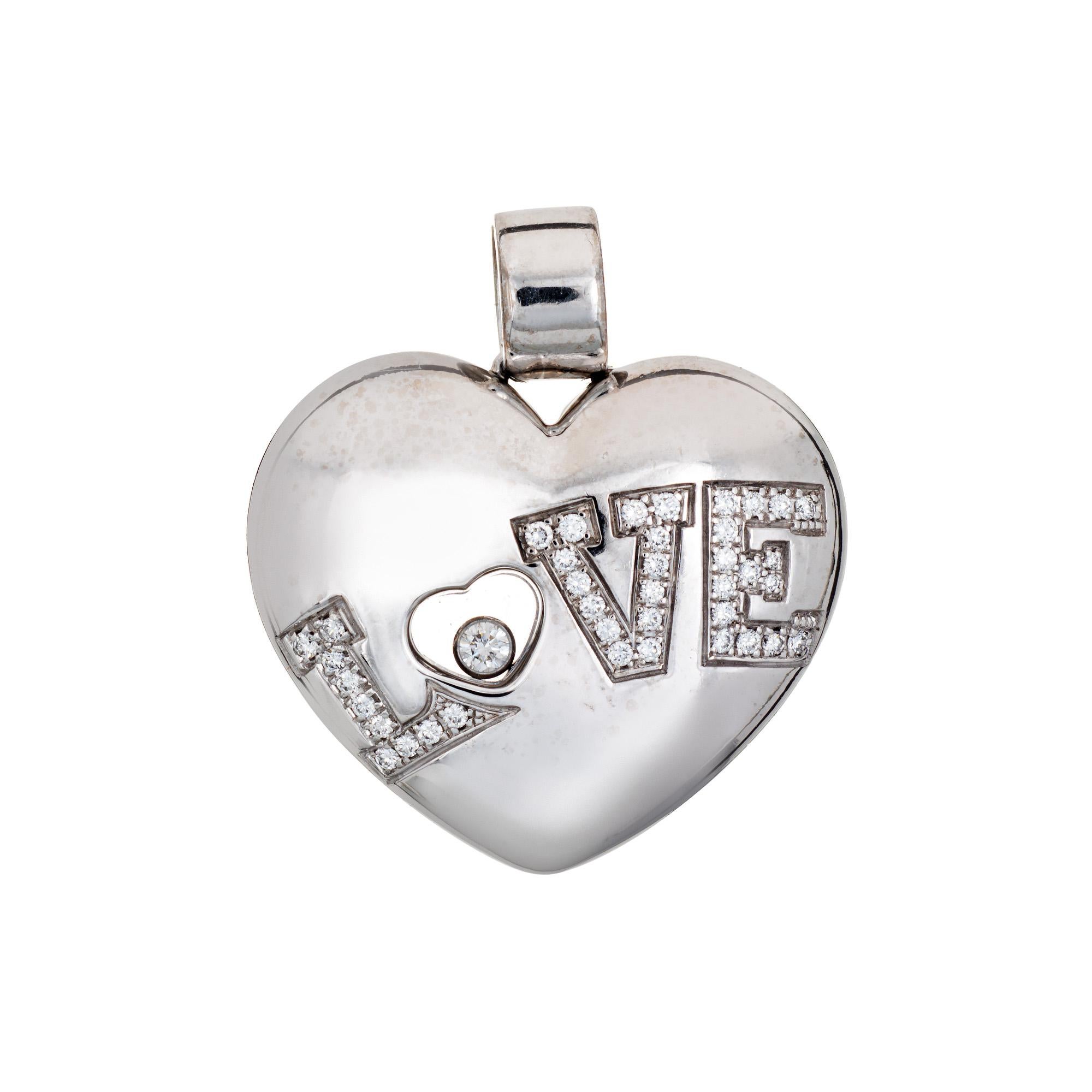 chopard love heart necklace