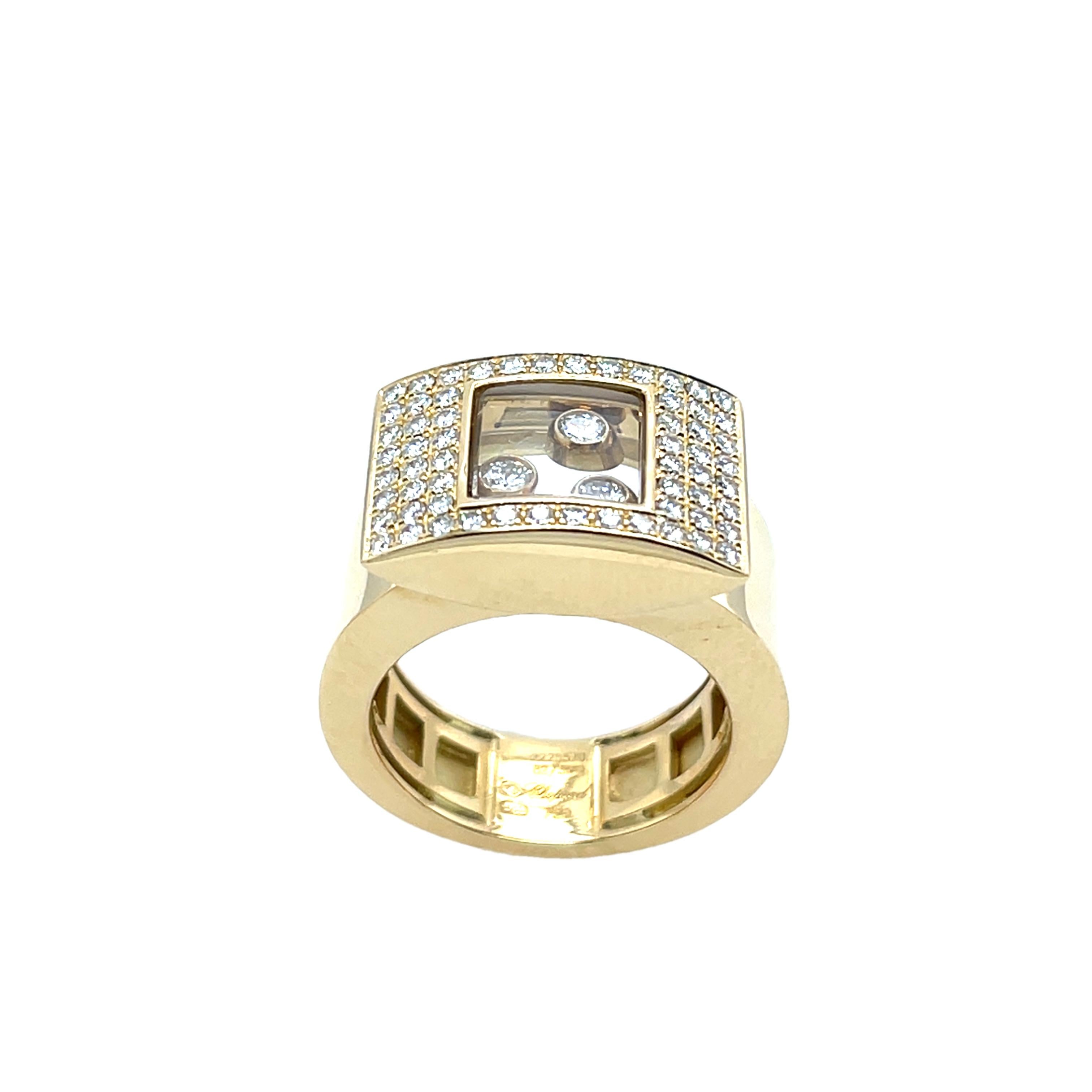 Chopard Happy Diamonds Pavee Ring, Set In 18ct yellow Gold 2