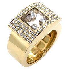 Chopard Happy Diamonds Pavee Ring, Set In 18ct yellow Gold