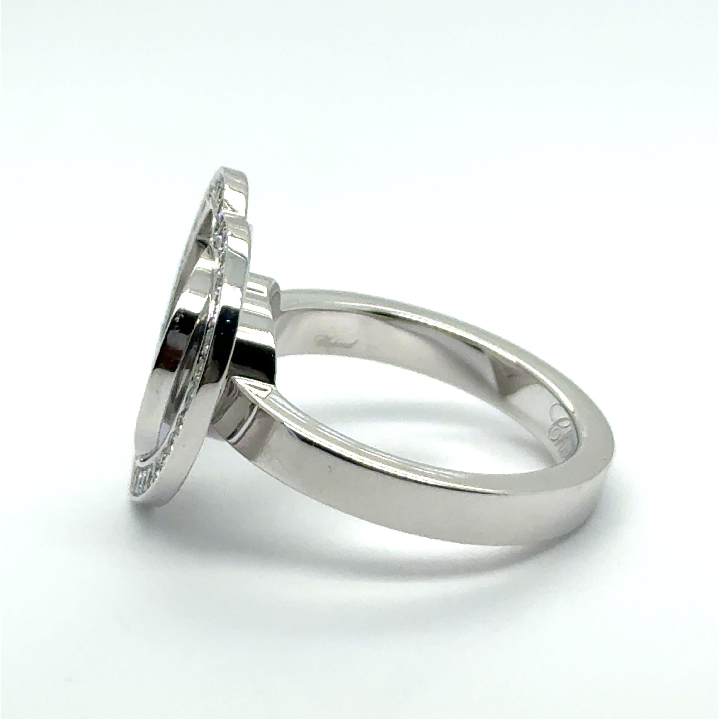 Chopard Happy Diamonds Ring aus 18K Weißgold im Angebot 6