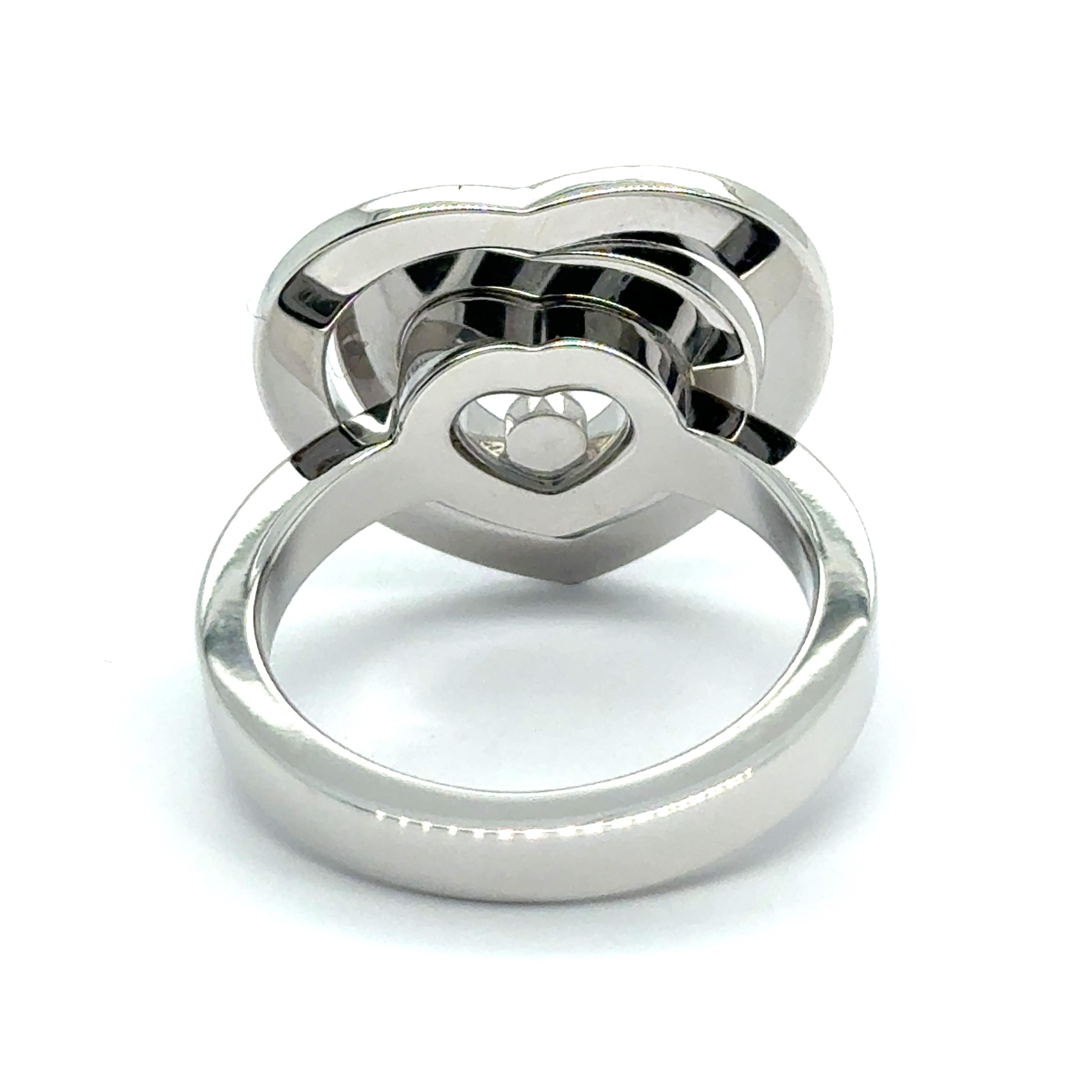 Chopard Happy Diamonds Ring aus 18K Weißgold im Angebot 7