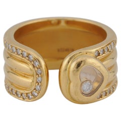 Anillo Chopard Happy Diamonds de Oro Amarillo de 18k
