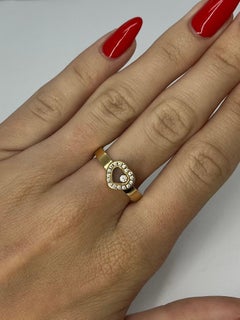 Chopard Happy Diamonds Ring in Yellow Gold with 0.17 ct Diamonds