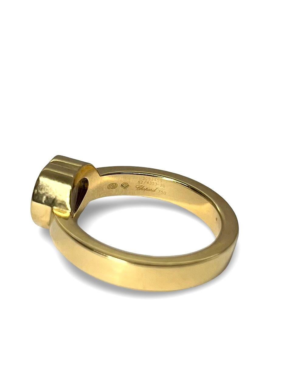 Anello Chopard Happy Diamonds in oro giallo con diamanti da 0,17 carati in vendita 1