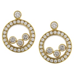 Chopard Happy Diamonds Round Drop Earrings