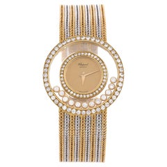 Chopard Happy Diamonds Orologio al quarzo rotondo in oro giallo e oro bianco