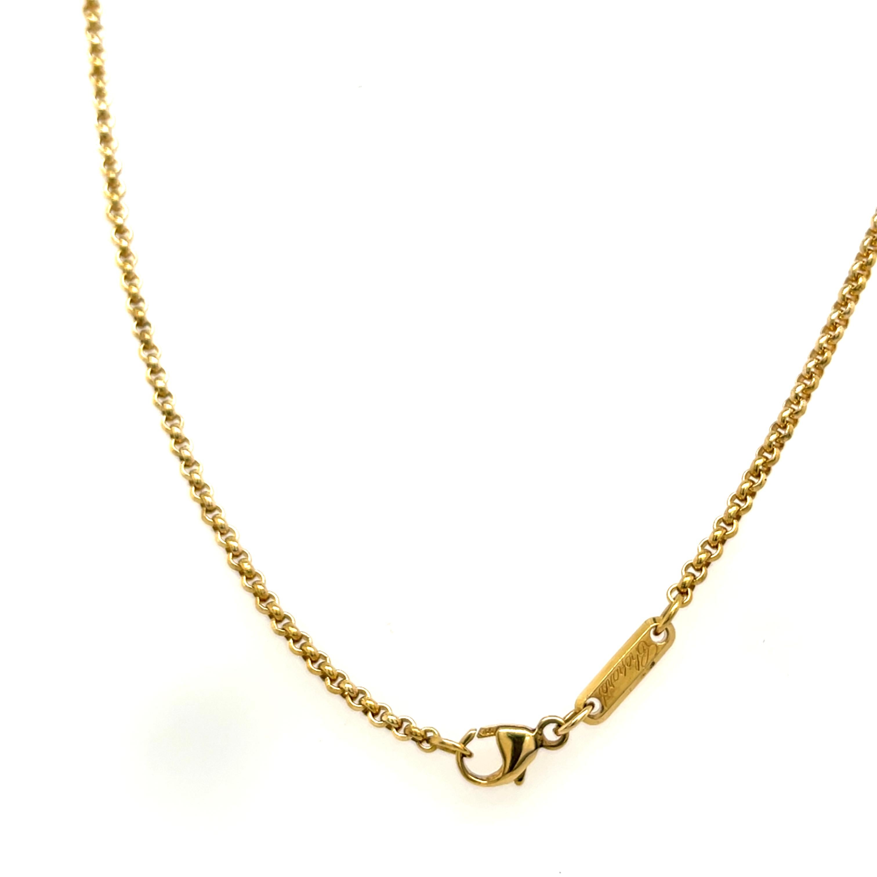 Taglio rotondo Ciondolo Chopard Happy Diamonds in oro giallo 18 ct. in vendita