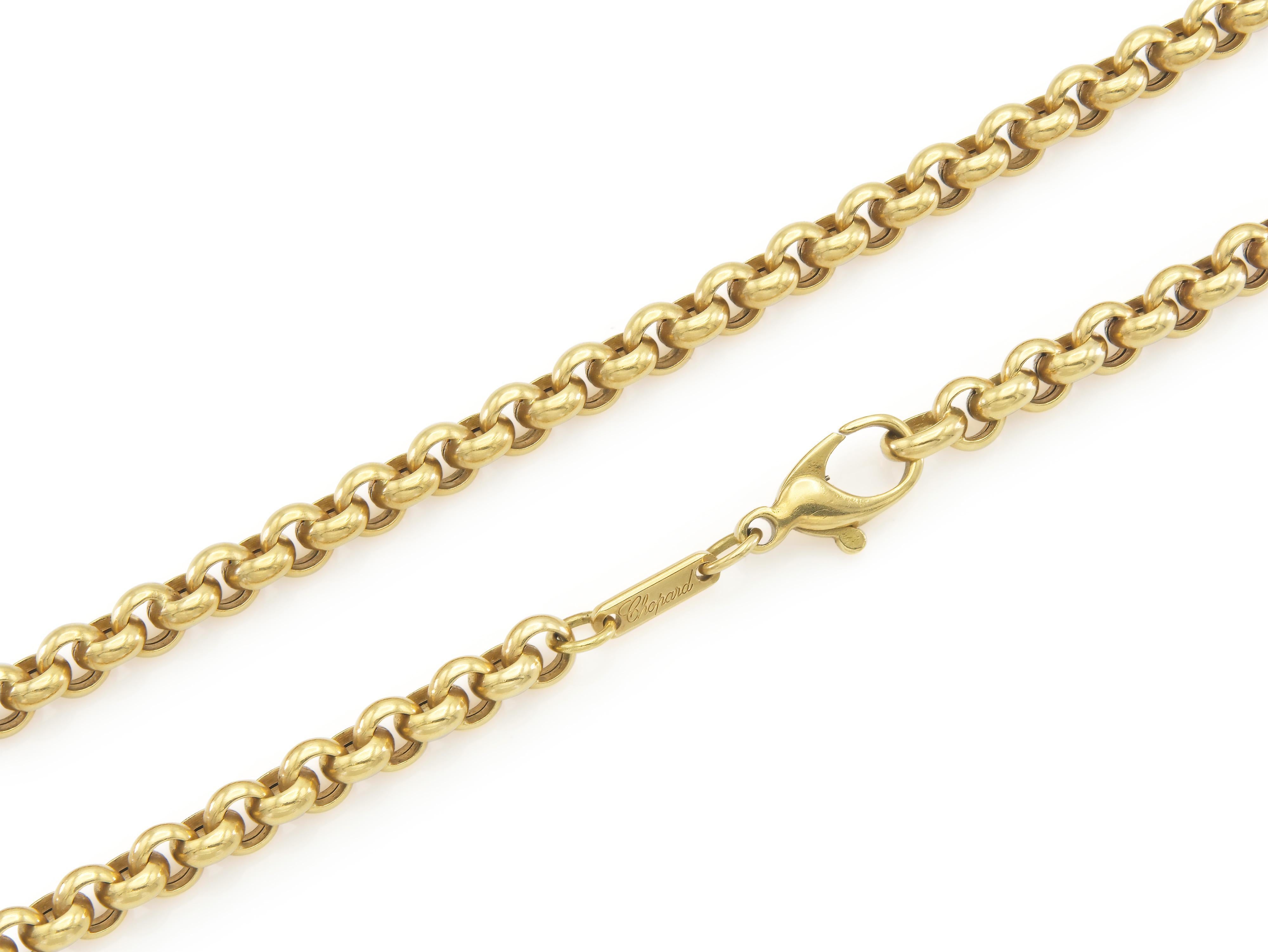 Chopard Happy Diamonds Square Pendant Necklace en Bueno estado para la venta en New York, NY