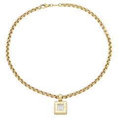 Chopard Happy Diamonds Square Pendant Necklace