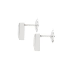 Chopard - Boucles d'oreilles carrées Happy Diamonds en or blanc 18 carats