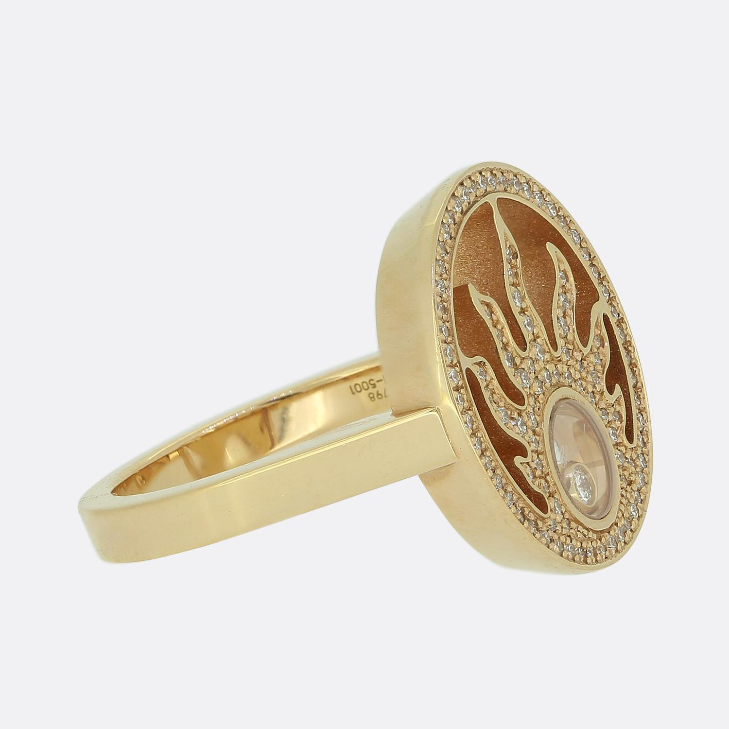 Chopard Happy Diamonds Sun Ring In Excellent Condition In London, GB