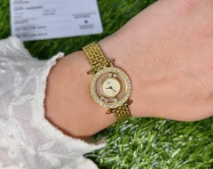 Chopard Happy Diamonds Watch 18K Yellow Gold Original Box
