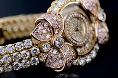 Chopard Happy Diamonds, White and Pink Diamond Bow Watch