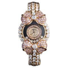 Chopard Happy Diamonds, White and Pink Diamond Bow Watch