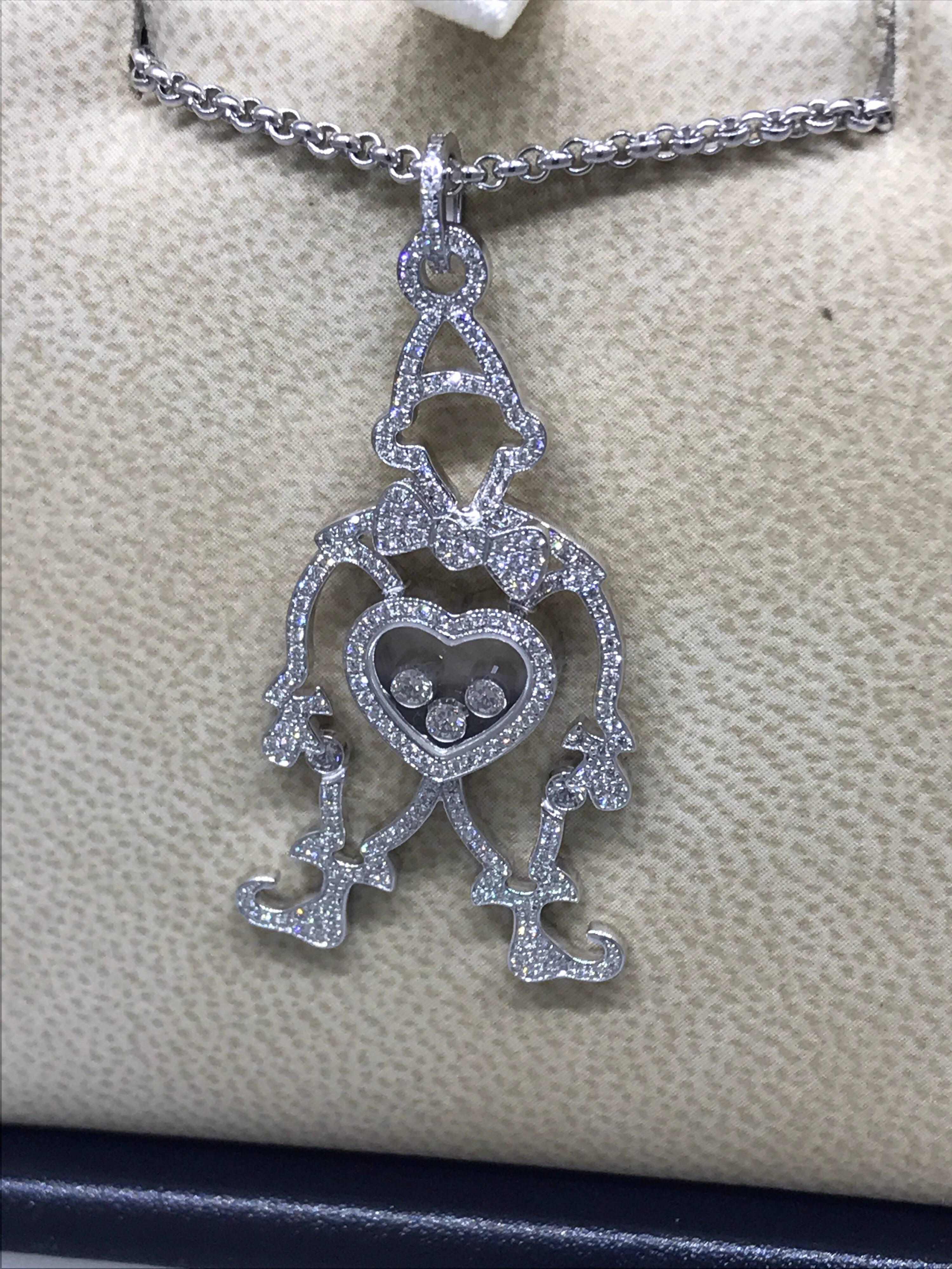 chopard happy diamonds clown pendant