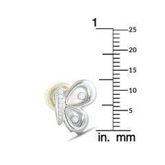 Chopard Happy Diamonds White Gold Diamond Happy Butterfly Omega Back Earring