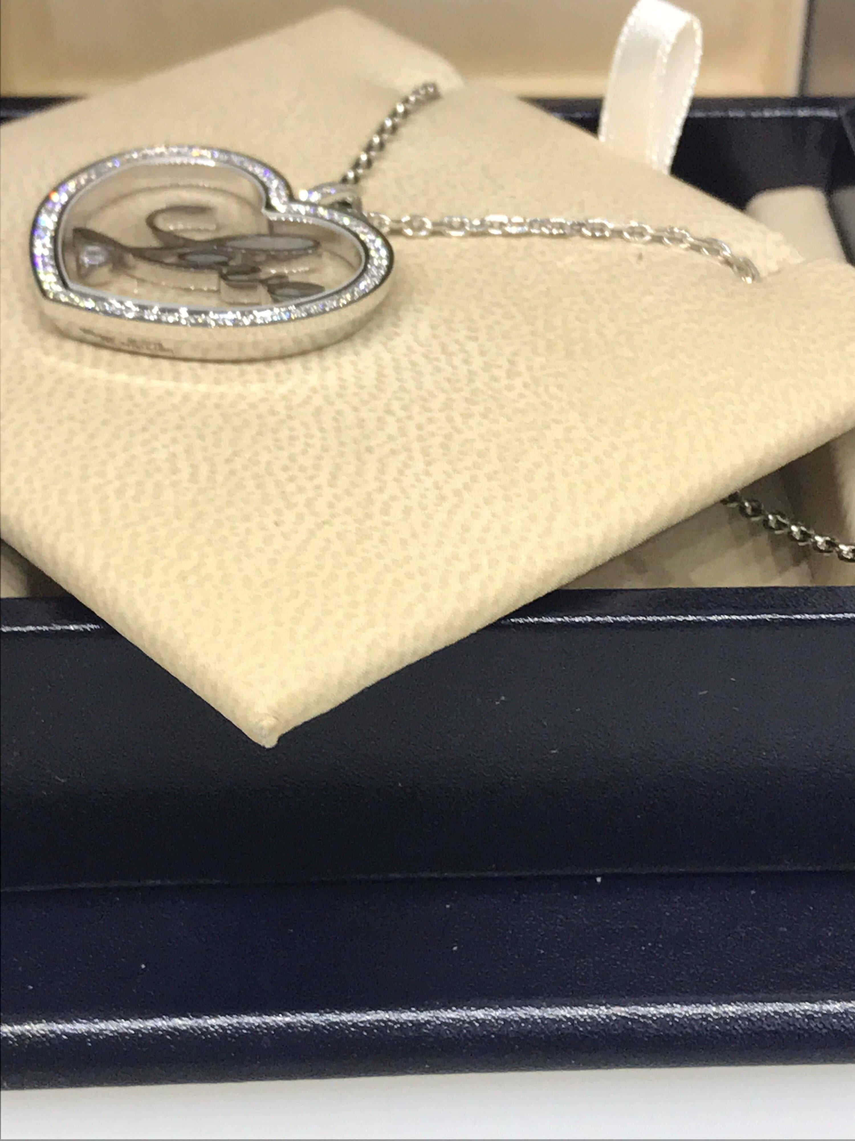 chopard love heart necklace