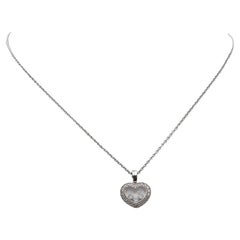 Chopard Happy Diamonds White Gold Heart Pendant Necklace