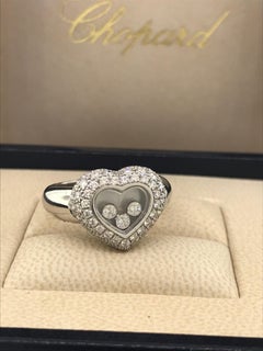 Chopard Happy Diamonds Bague cœur en or blanc 82/3185-20