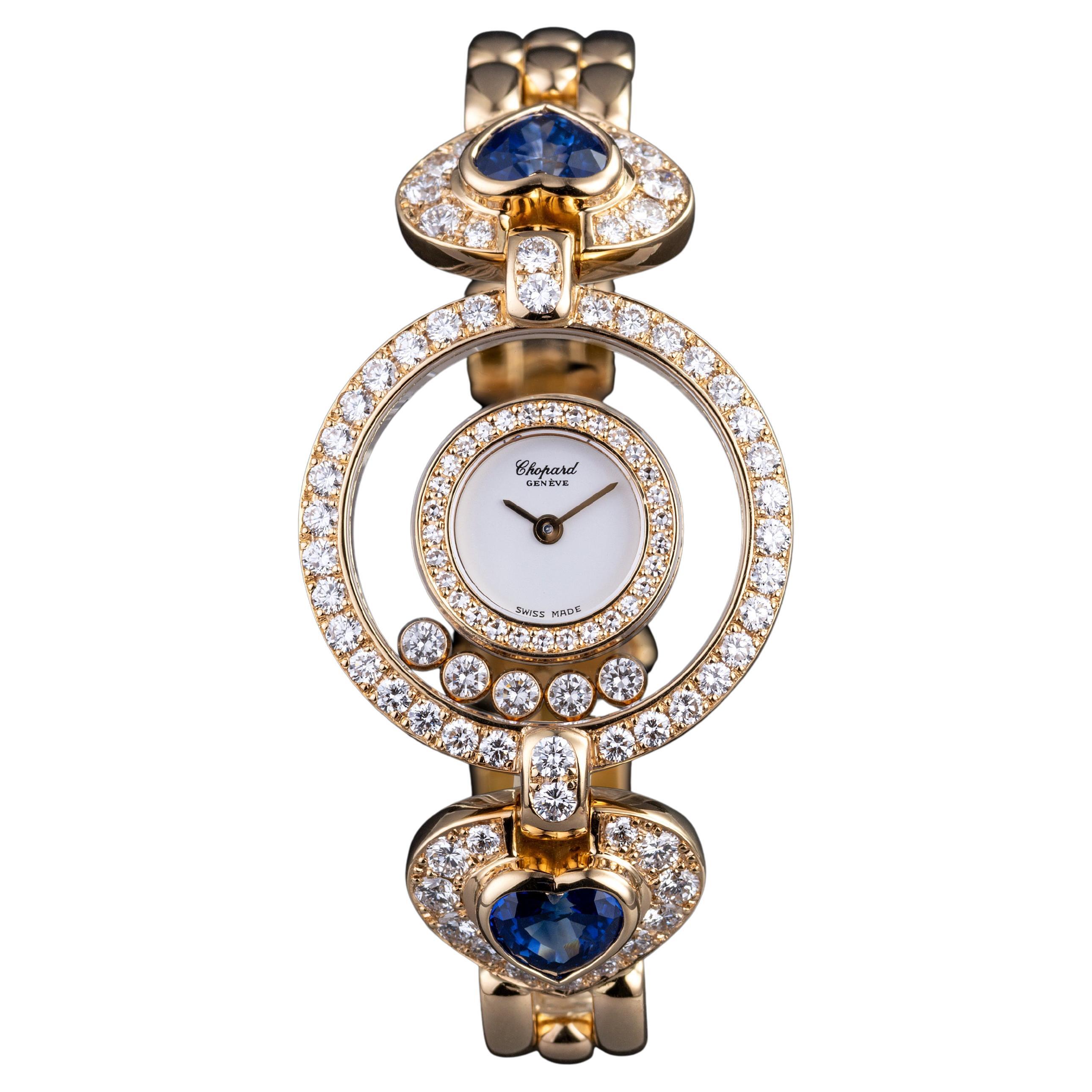 Chopard Happy Diamonds With Heart-Shaped Sapphires