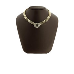 Chopard Happy Diamonds Yellow Gold 2.50 Carat Round Diamond Collar Necklace