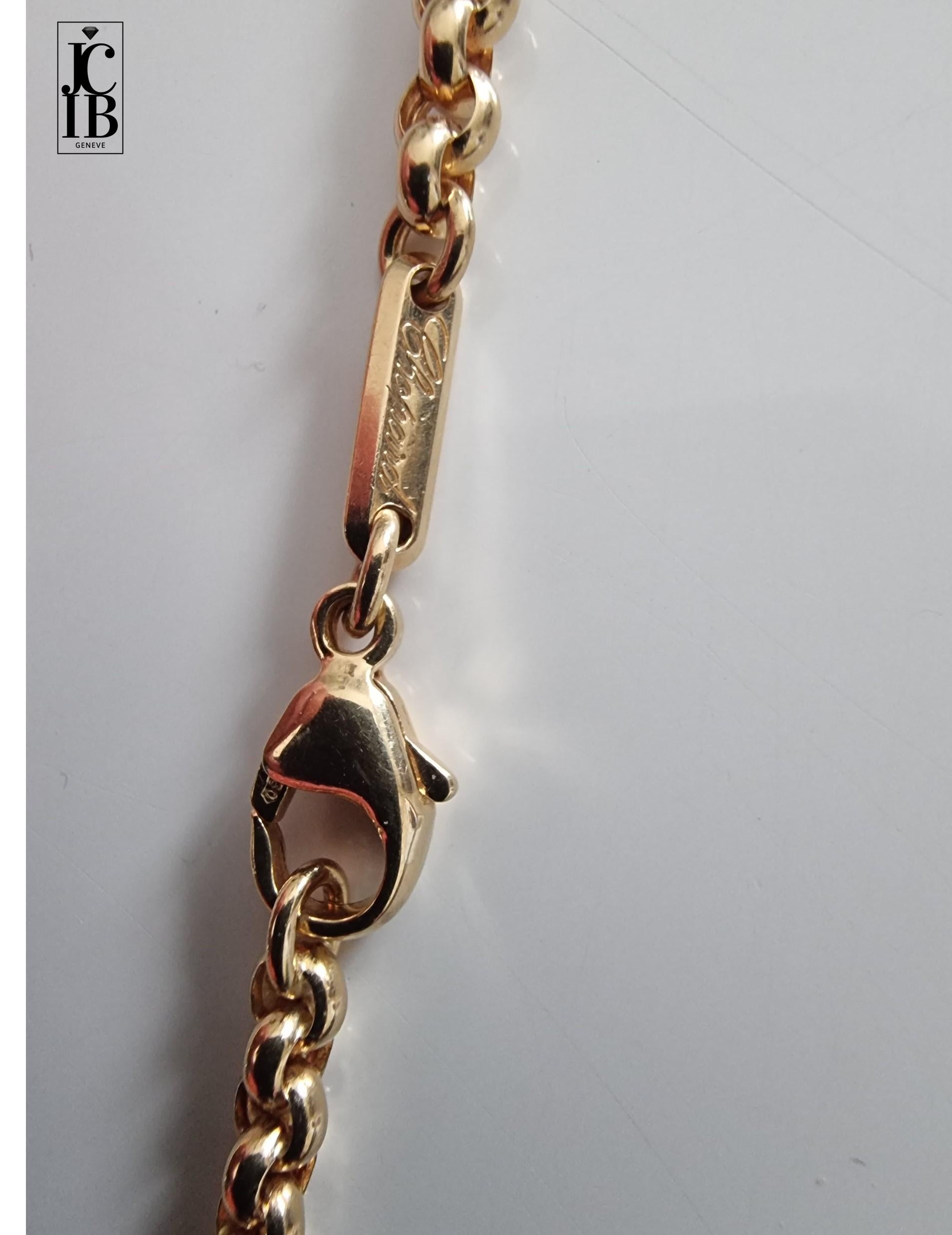 Chopard HAPPY DIAMONDS pendentif en or jaune et diamants années 1980 Pour femmes en vente