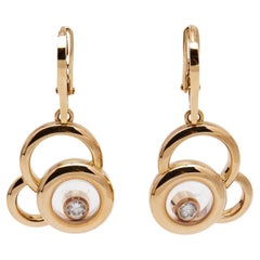 Chopard Happy Dreams Diamonds 18k Rose Gold Earrings