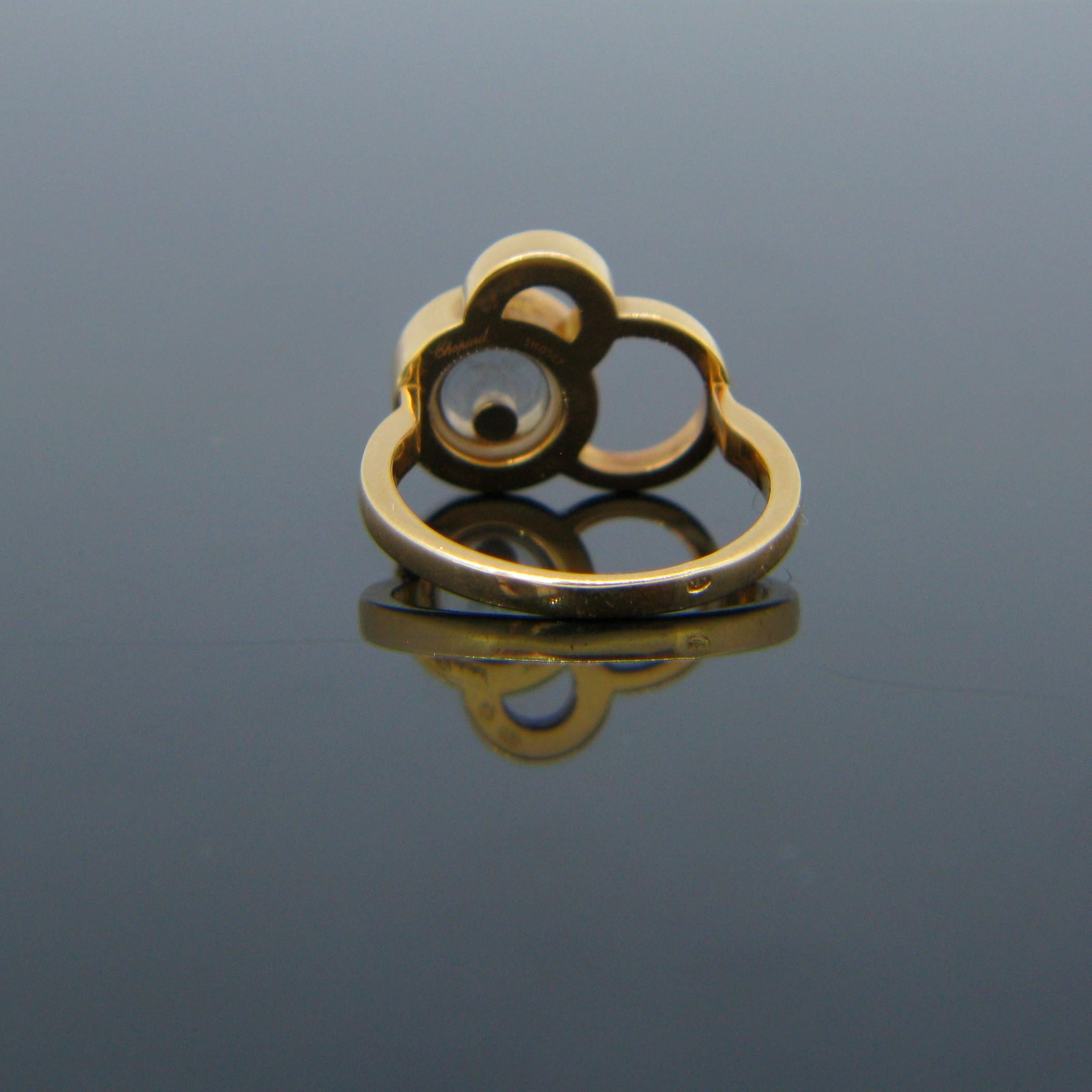 Chopard Happy Dreams Happy Diamonds Rose Gold Ring In Good Condition For Sale In London, GB