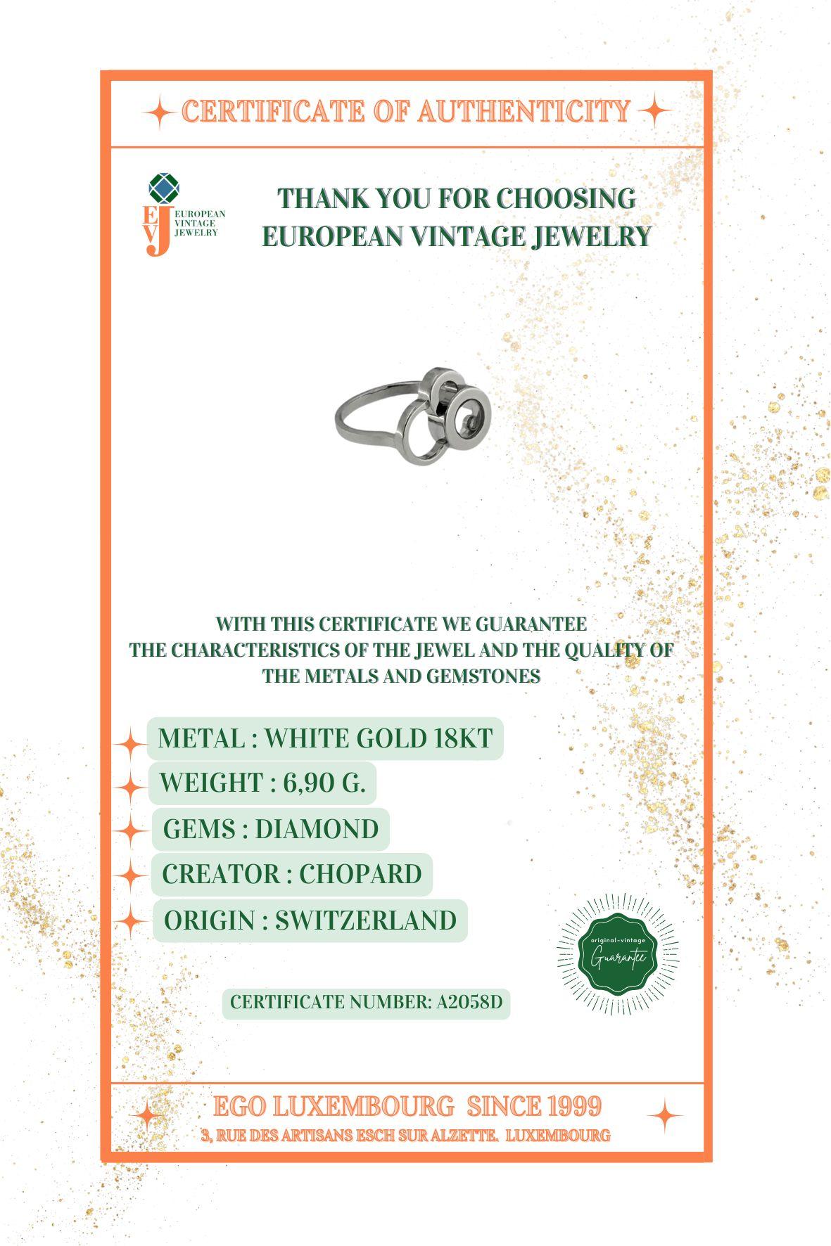 Anello Chopard Happy Dreams in oro bianco in vendita 4
