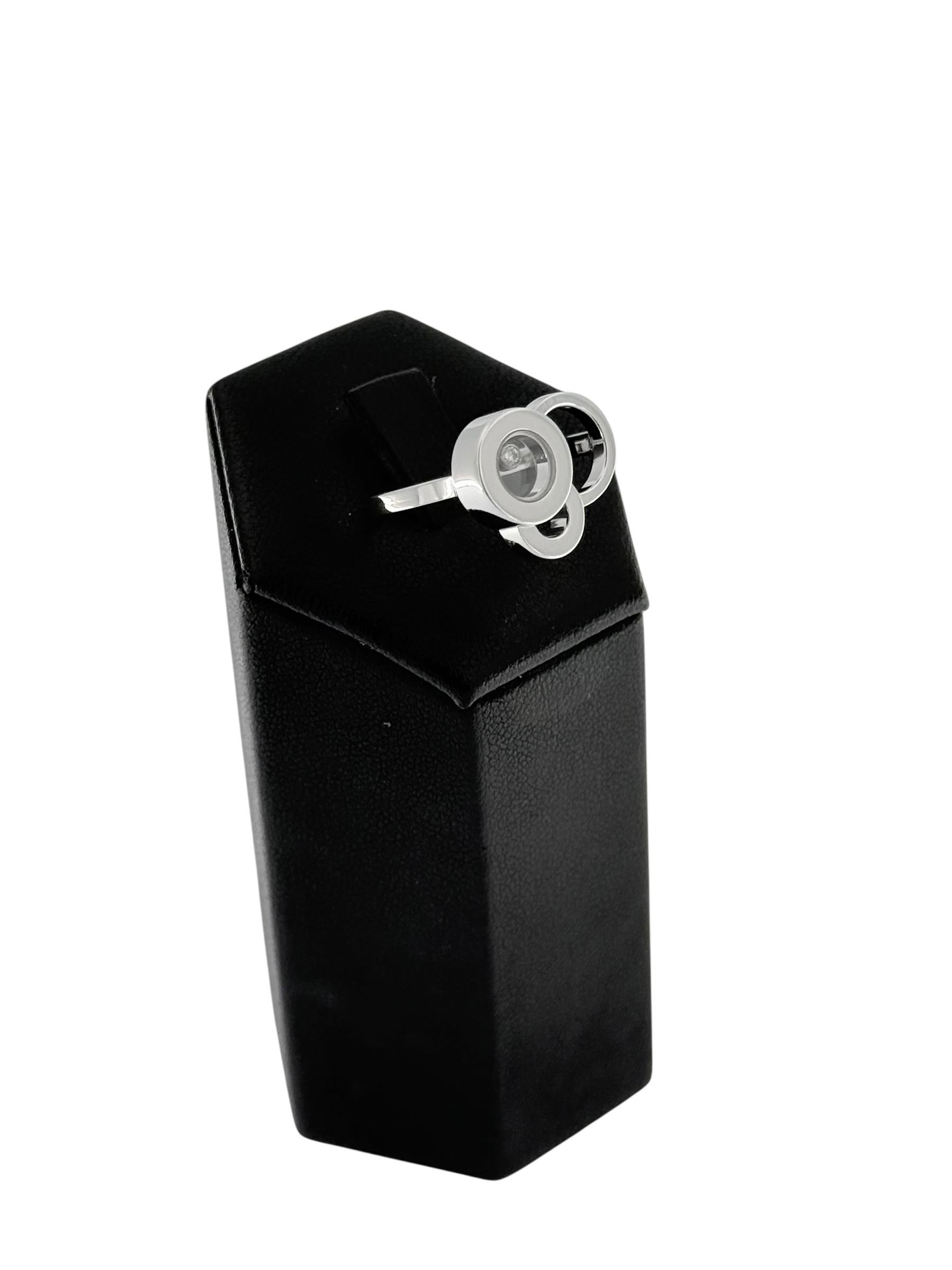 Moderno Anello Chopard Happy Dreams in oro bianco in vendita