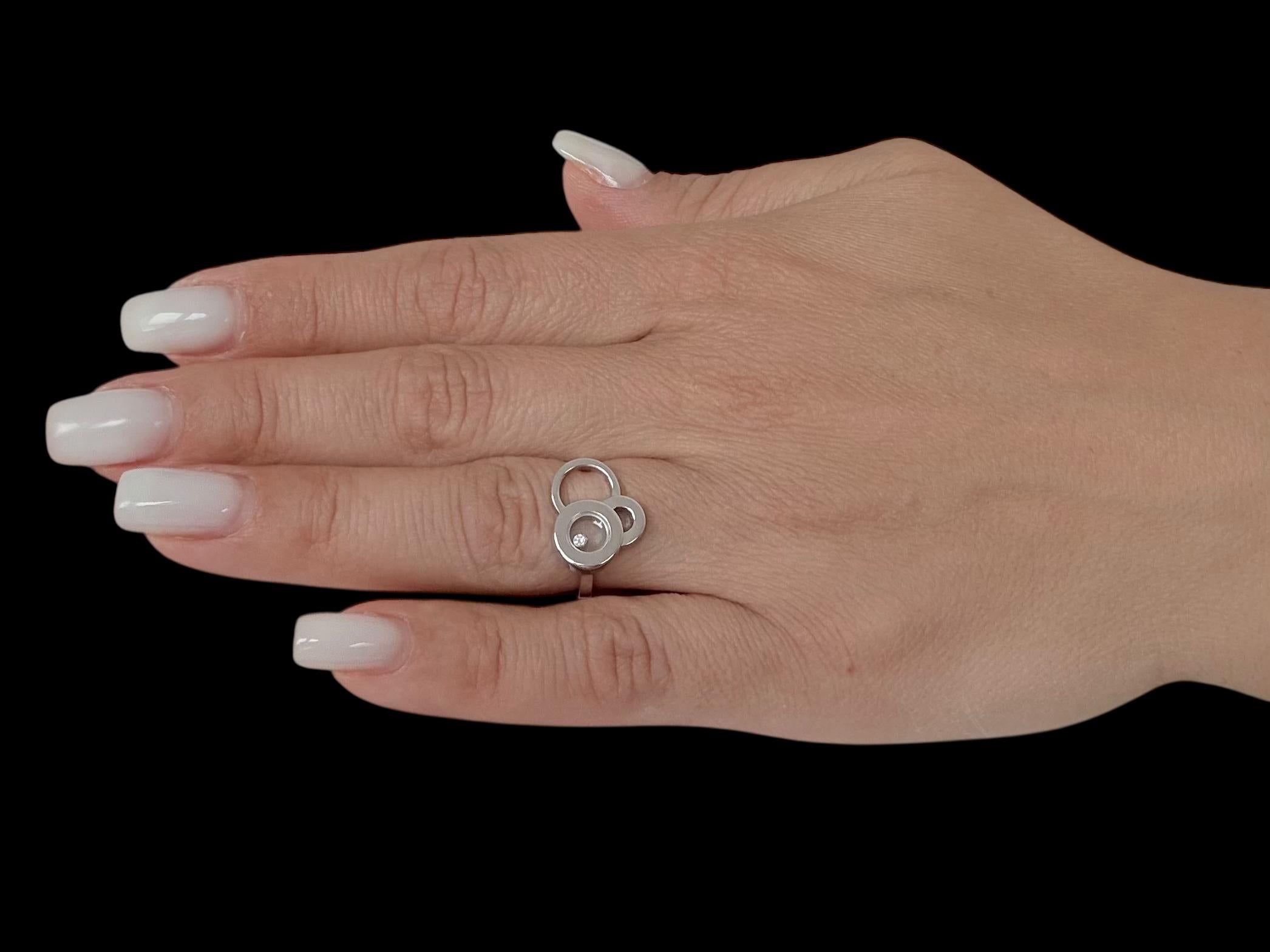 Anello Chopard Happy Dreams in oro bianco in vendita 2