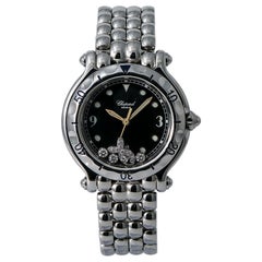 Chopard Happy Fish 27/8925 Women's Quartz Watch 4 Floating Diamonds SS