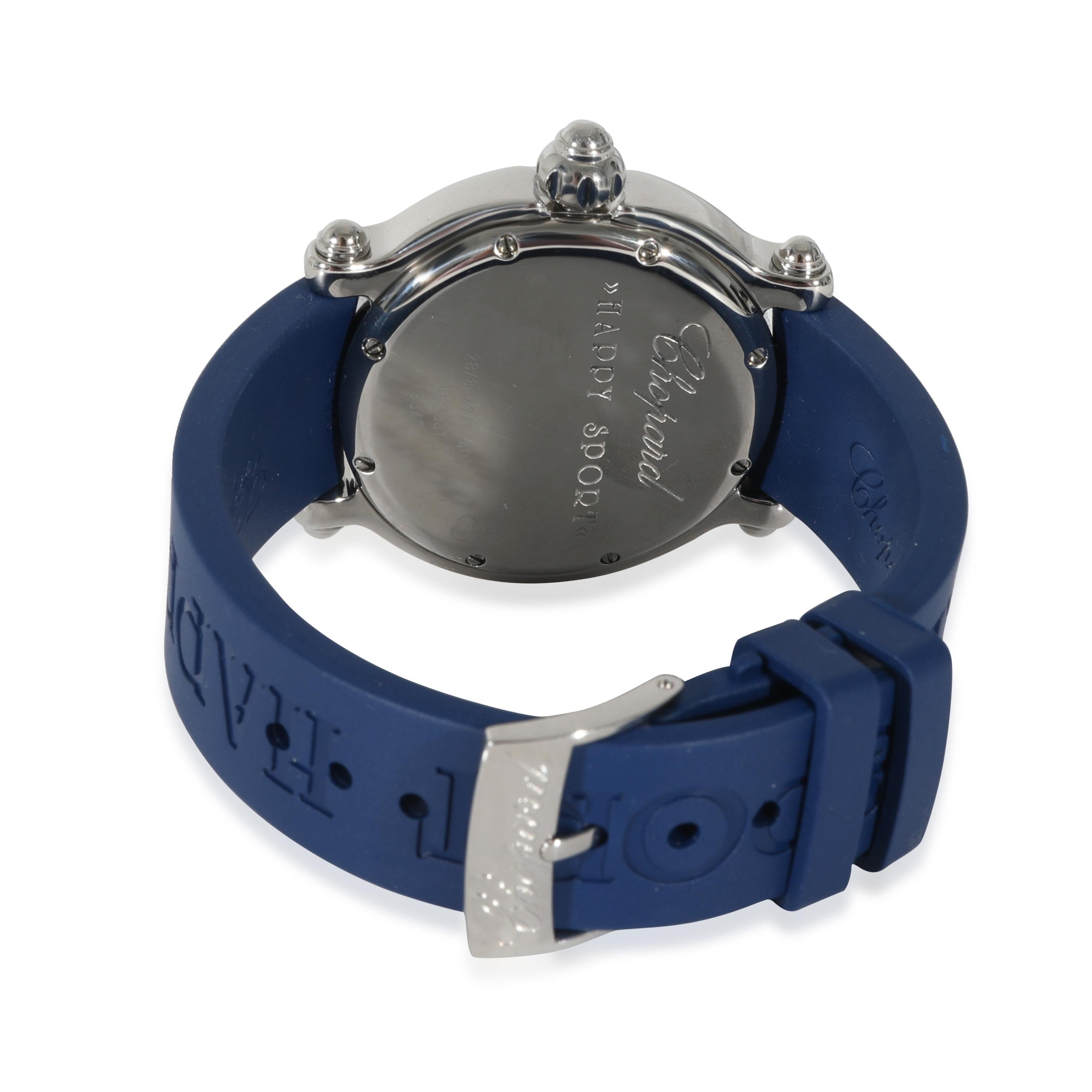 Chopard Happy Fish 28/8347/8-402 Unisex Watch in  Stainless Steel

SKU: 113404

PRIMARY DETAILS
Brand: Chopard
Model: Happy Fish
Country of Origin: Switzerland
Movement Type: Quartz: Battery
Year of Manufacture: 2010-2019
Condition: Since 1993, the