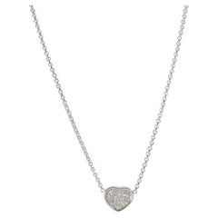 Chopard Happy Heart Diamond Pendant In 18K White Gold, .12 Ctw.