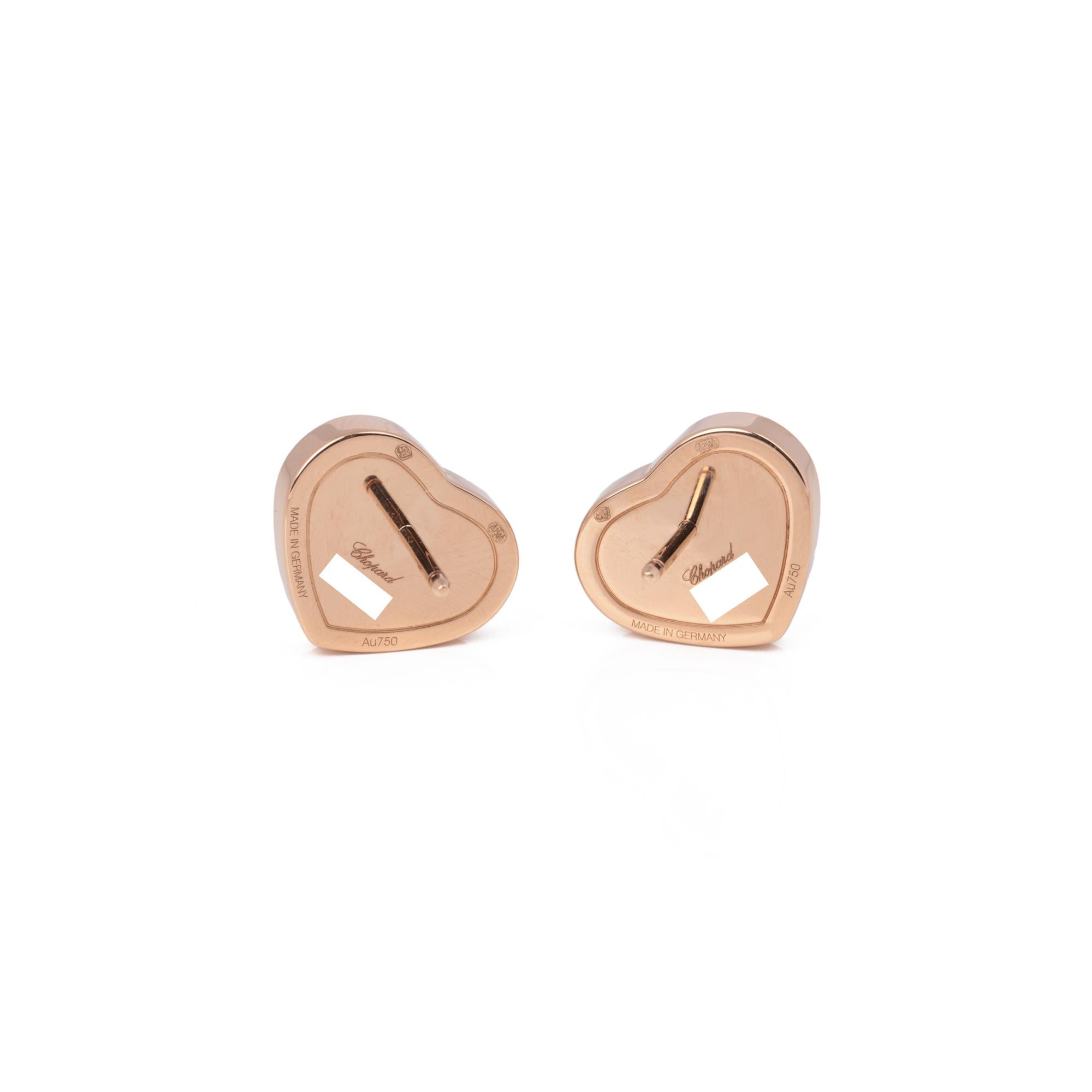 Contemporary Chopard Happy Heart Earrings