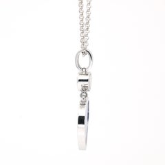 Halskette mit Happy Heart-Anhänger von Chopard aus 18 Karat Weißgold mit Lapislazuli