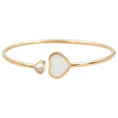 Chopard Happy Hearts Armreif 857482-5303, 18 Karat Roségold mit Perlmutt