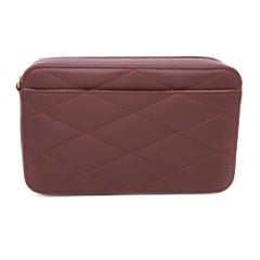 Chopard Happy Hearts Bordeaux Quilted Leather Mini Chain Bag 95000-1099