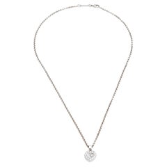 Chopard Happy Hearts Diamond 18k White Gold Pendant Necklace
