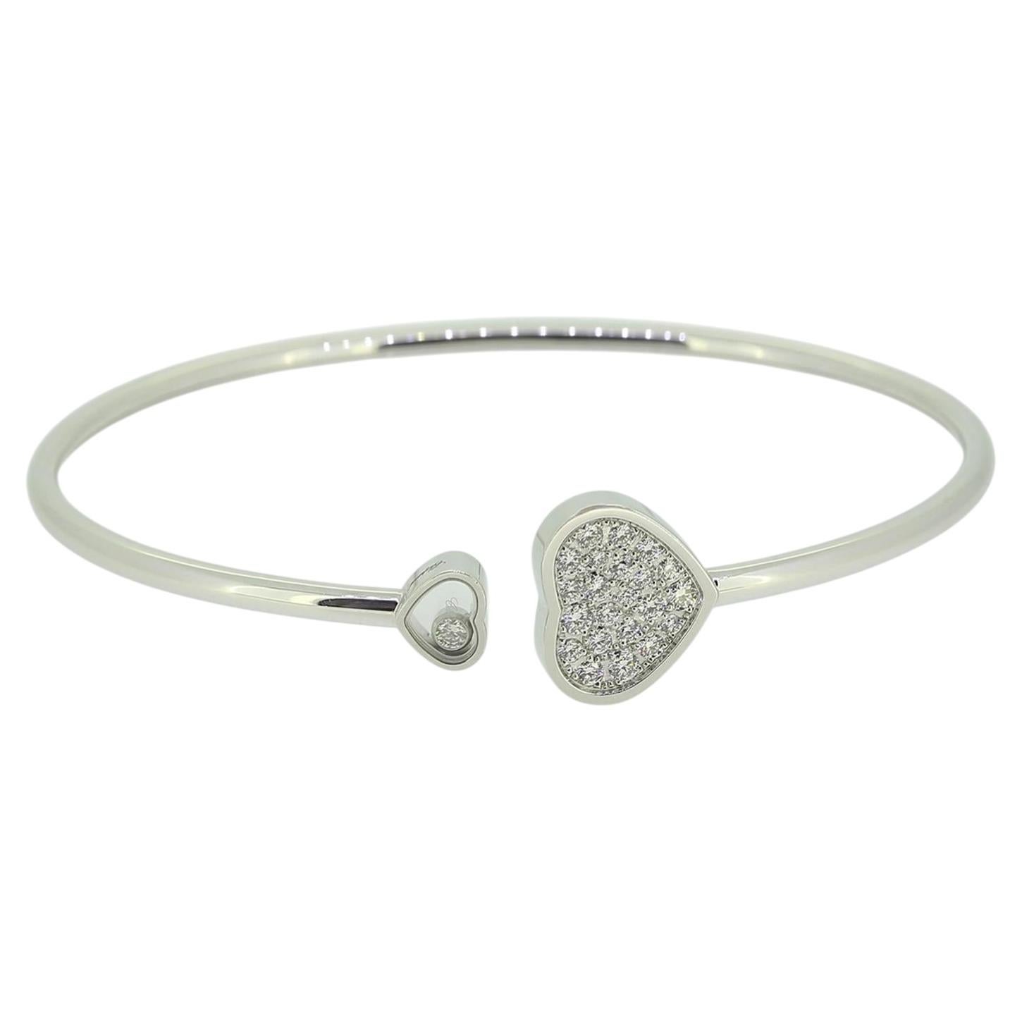 Chopard Happy Hearts Diamond Bangle For Sale