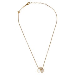 Chopard Happy Hearts Diamant-Perlmutt-Halskette aus 18k Roségold