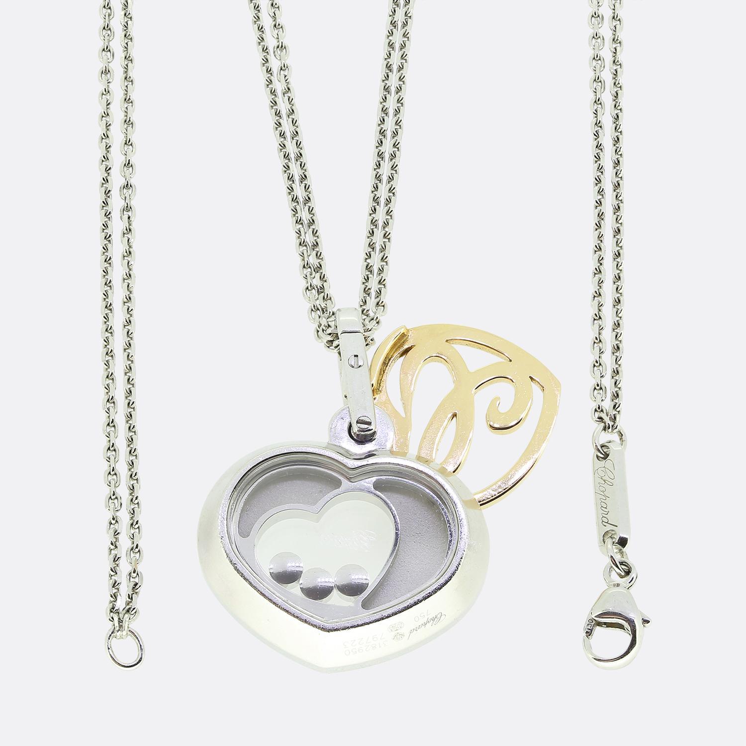 Taglio brillante Collana di diamanti Happy Hearts di Chopard in vendita