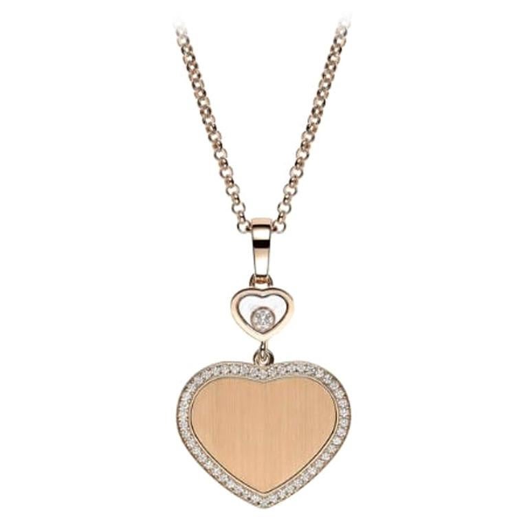 Chopard Happy Hearts Golden Hearts Pendent 79A007/5921 For Sale