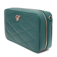 Chopard Happy Hearts Mini Chain Green Quilted Leather Bag 95000-1100