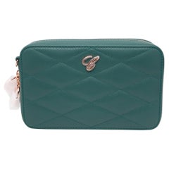 Bolso Chopard Happy Hearts Mini Cadena Piel Acolchada Verde 95000-1100