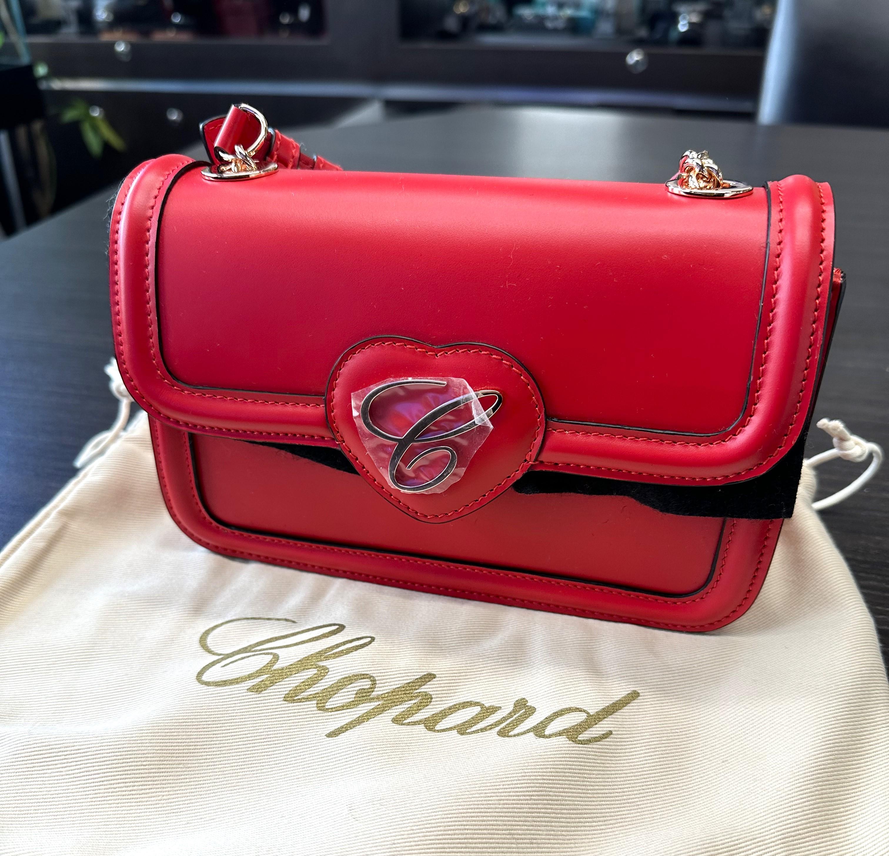 Chopard Happy Hearts Bolso Crossbody de Piel Rojo 95000-1103 en venta 1
